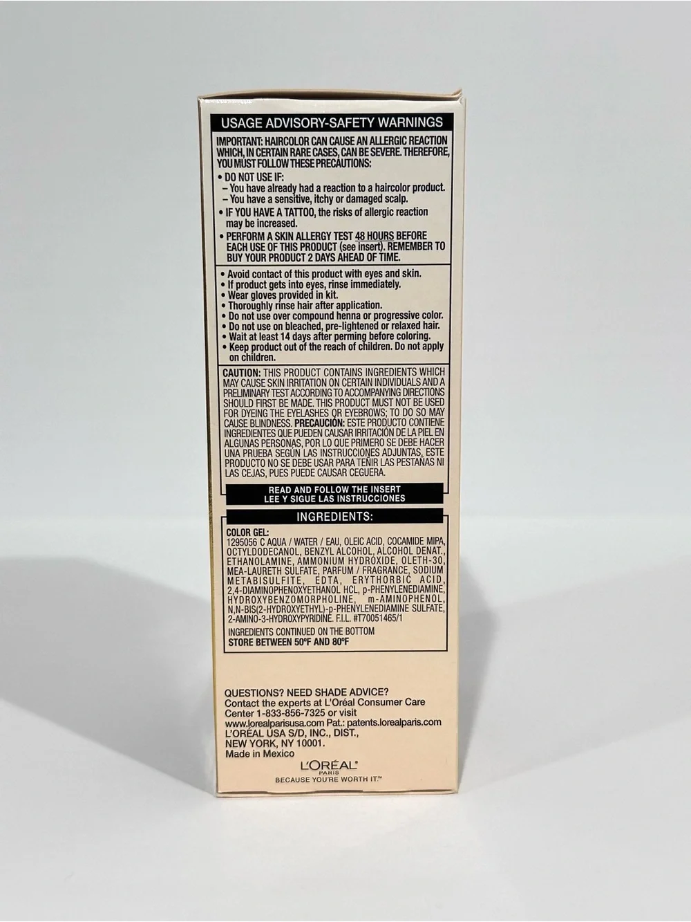 L’Oreal Hi-Lift Ash Brown UL61 Superior Preference Sun Kissed Caramels HairColor